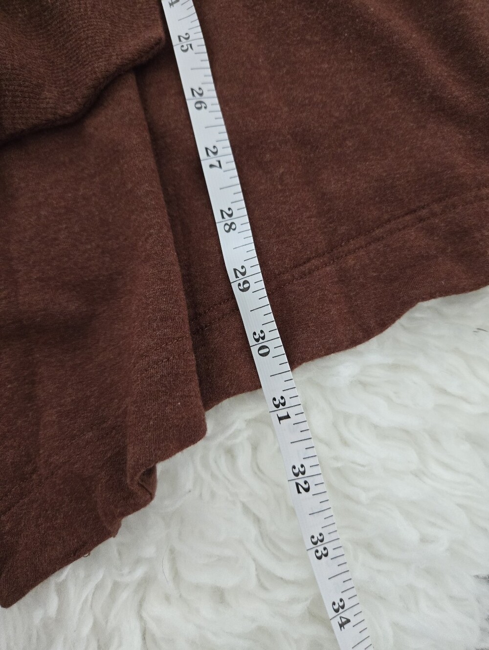 Athleta Open-Front Draped Cardigan in Rust Brown - Picture 8 of 10